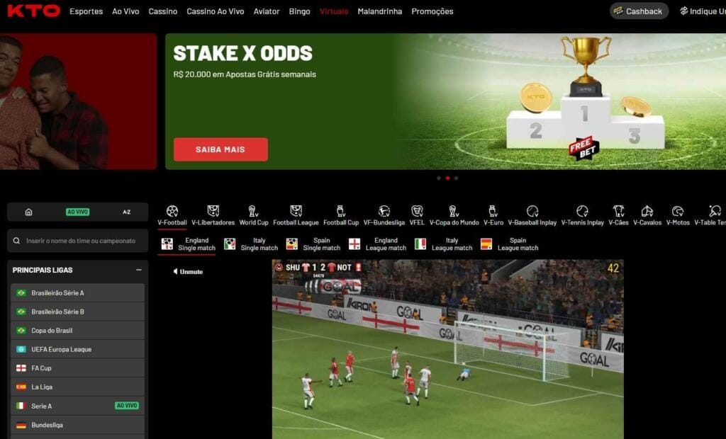Kto Casino Virtual Sports Bet Image