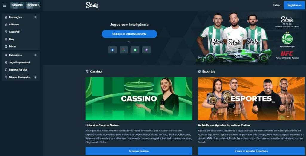Stake Casino Homepage Image