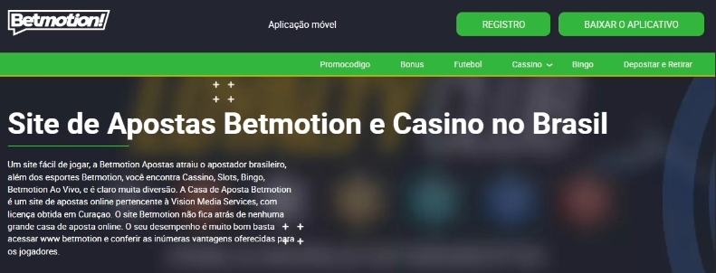 Betmotion Homepage