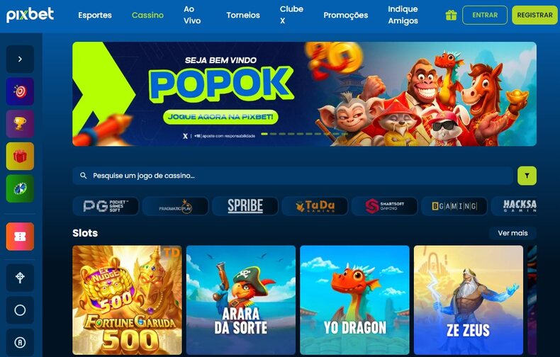 Pixbet Homepage