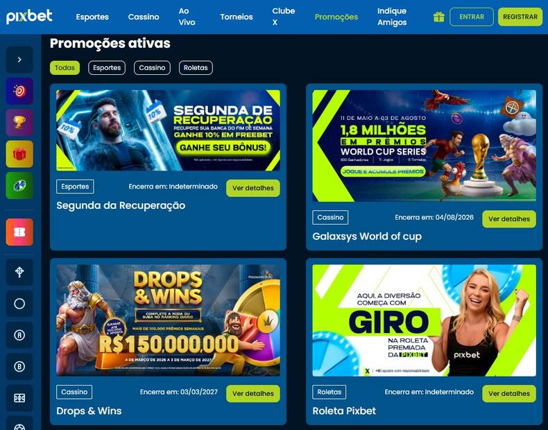 Pixbet Promotions